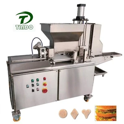 Machine de fabrication de nuggets de poulet et de galettes de bœuf