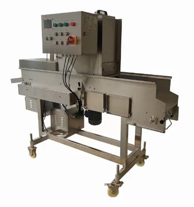 Machine à paner les galettes de burger
